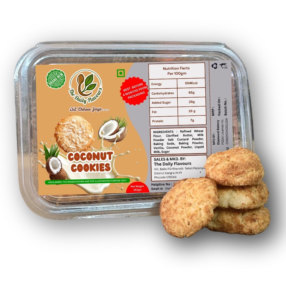 The Daily Flavours Coconut Cookies