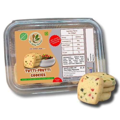 The Daily Flavours Tutti-Frutti Cookies