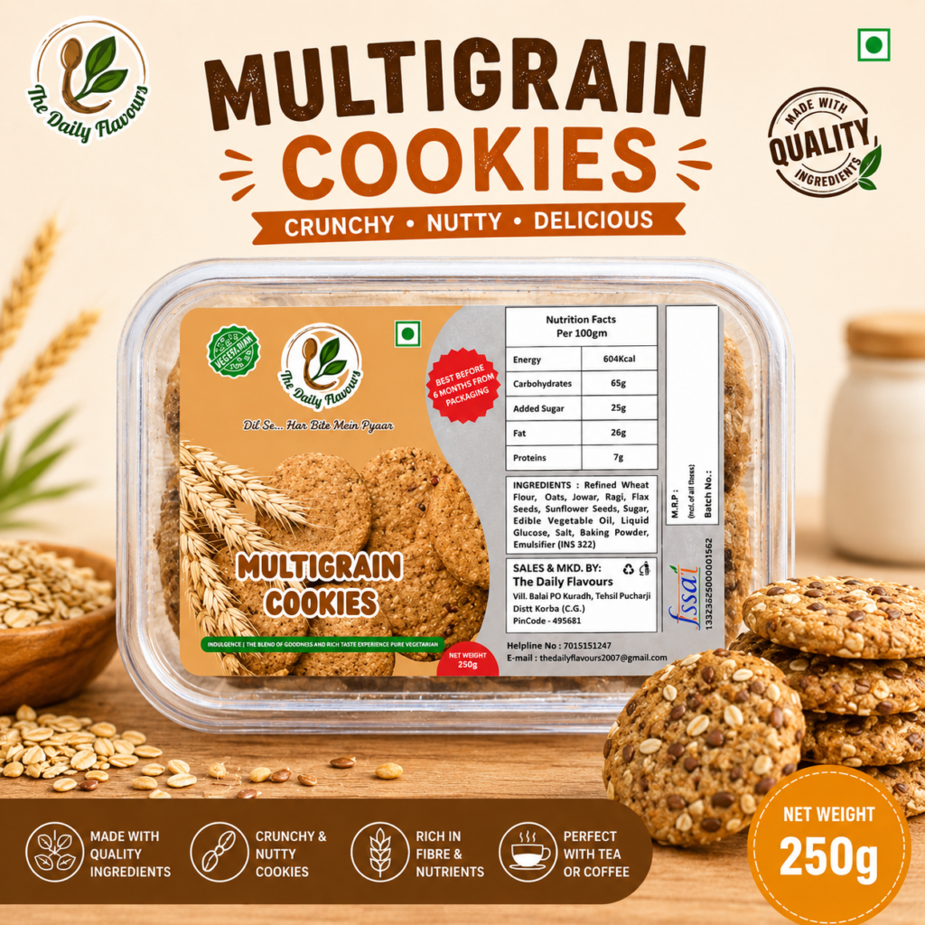 The Daily Flavours Multigrain Cookies / Biscuit