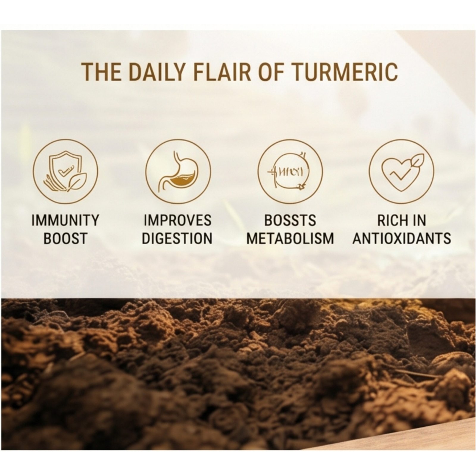 The Daily Flavours Himachali Desi Haldi Powder | 100% Pure & Organic Farm-Fresh Turmeric Root Ground | Rich in Curcumin, Antioxidants & Natural Immunity Booster - Available in Eco Pouches | 150gm - Image 5